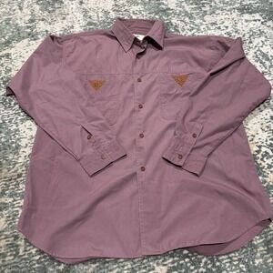 90s Koyo Club Western Button Up Shirt  Japanese Streetwear Large Mauve Men's